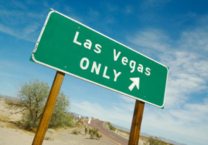 Направление на Лас-Вегас, дорожный указатель